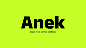 Beispiel einer Anek Gujarati-Schriftart